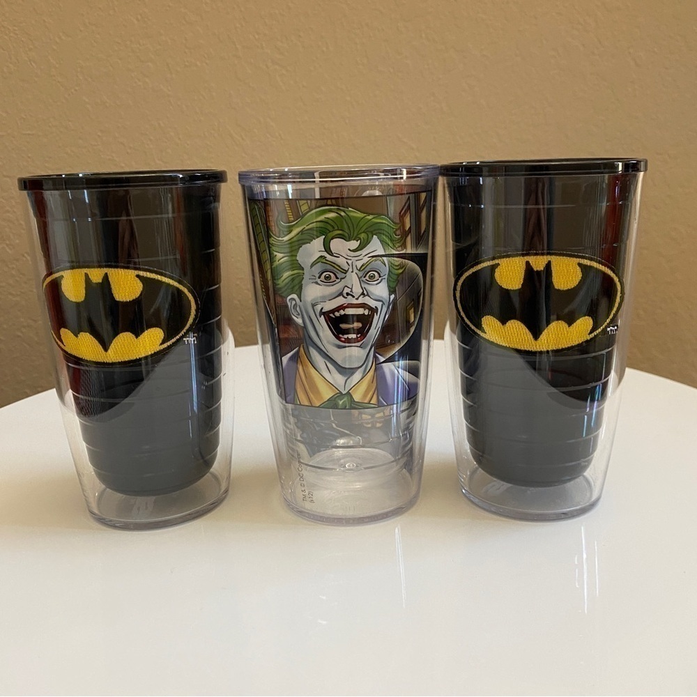 EUC 3 Batman Teris 16 oz cups + lids - Picture 4 of 12